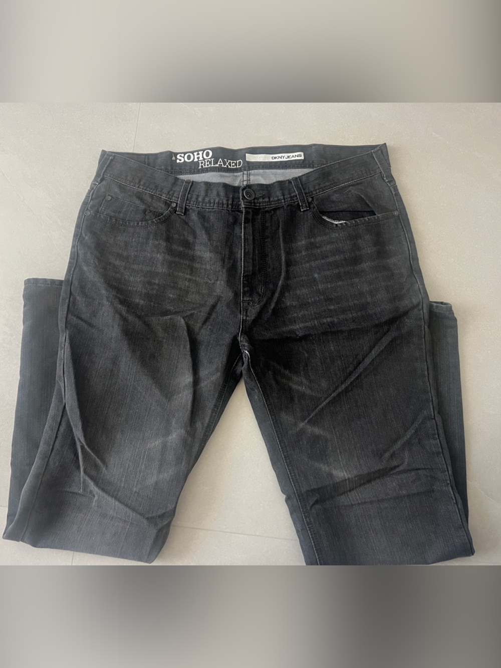 DKNY Black SOHO Relaxed Jeans
